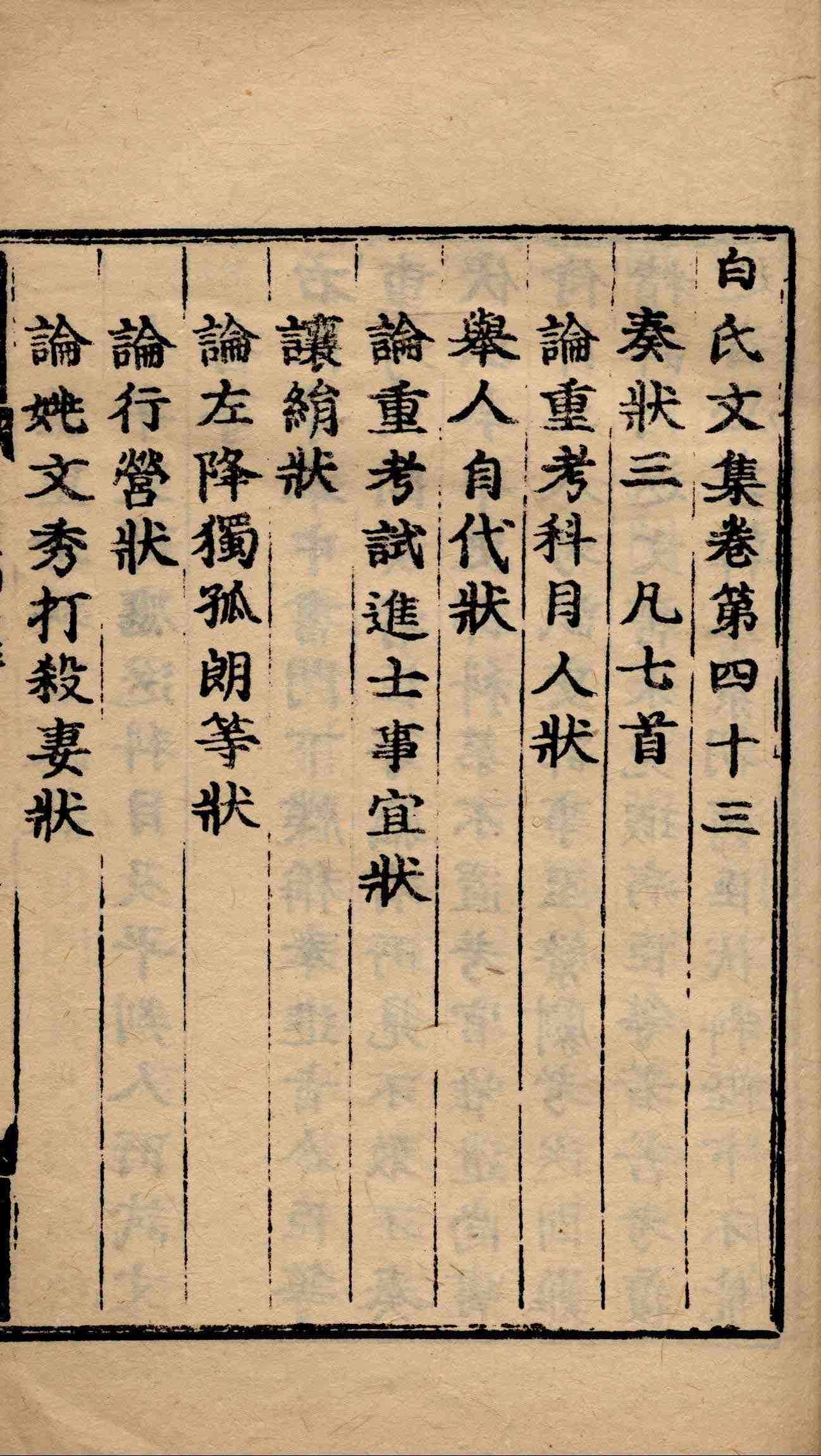 白氏长庆集  第十四册