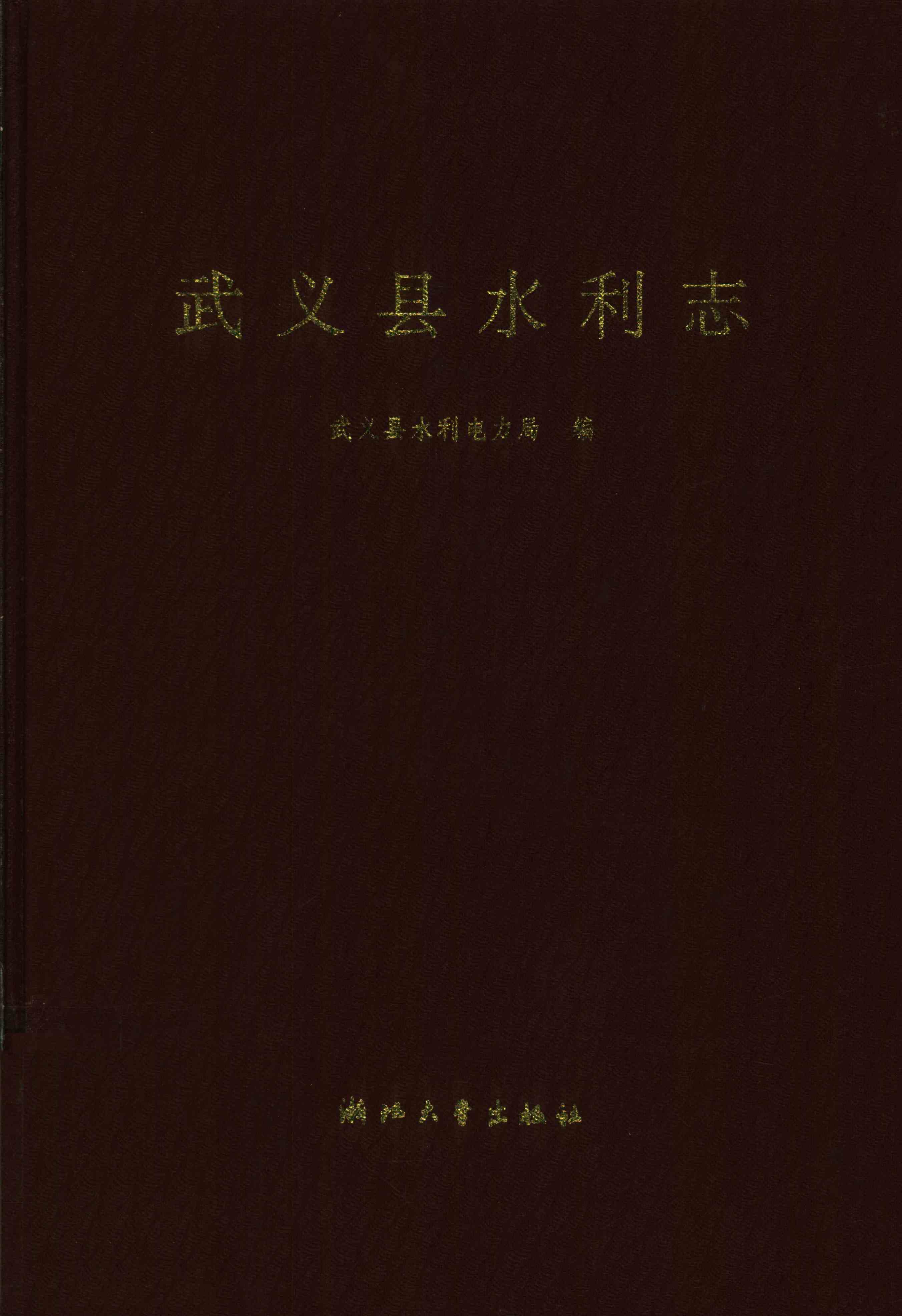 武义县水利志