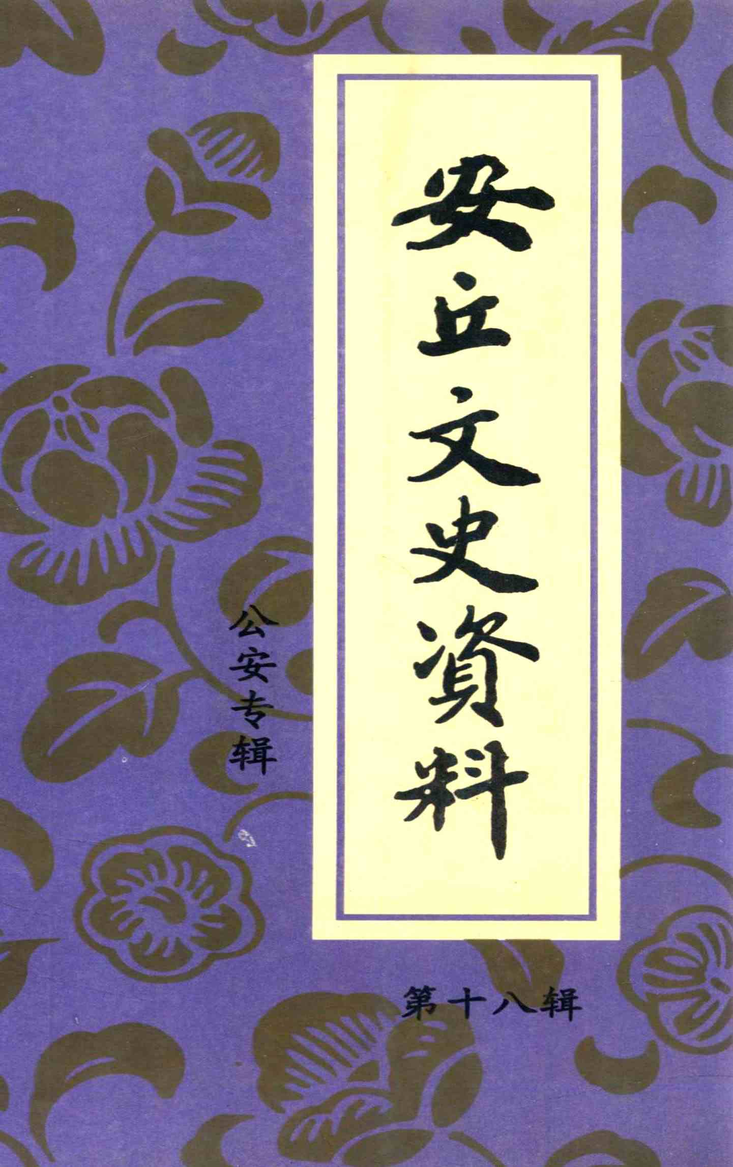 安丘文史资料 第十八辑