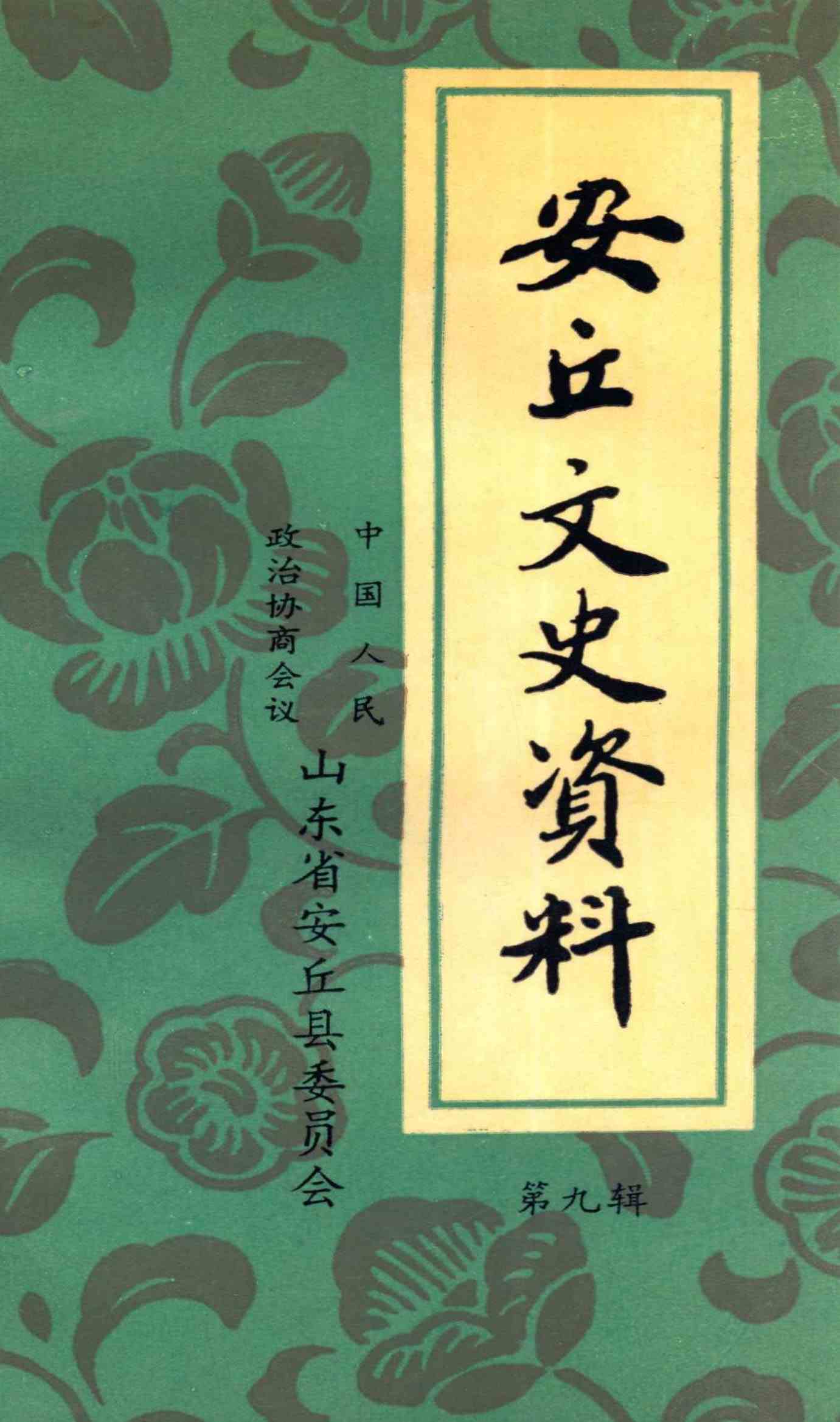 安丘文史资料